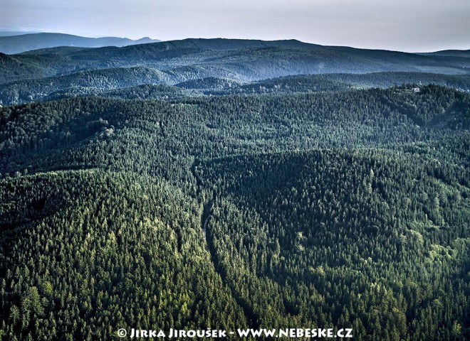 Jizerské hory mezi Libercem a Bedřichovem, Malinový vrch /J339