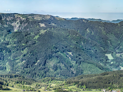 Panorama Špičák – Černé jezero – Ostrý J1563