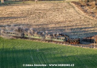 Parní vlak na Rožmitálsku J4323