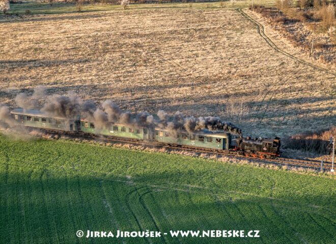 Parní vlak na Rožmitálsku J4323