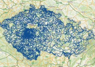 Mapa letů k 22.8.2023