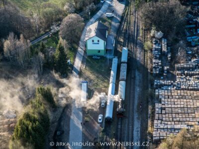 Rožmitál pod Třemšínem parní vlak J5329